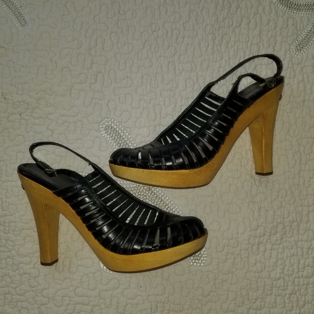 Michael kors sling back peeptoe heel